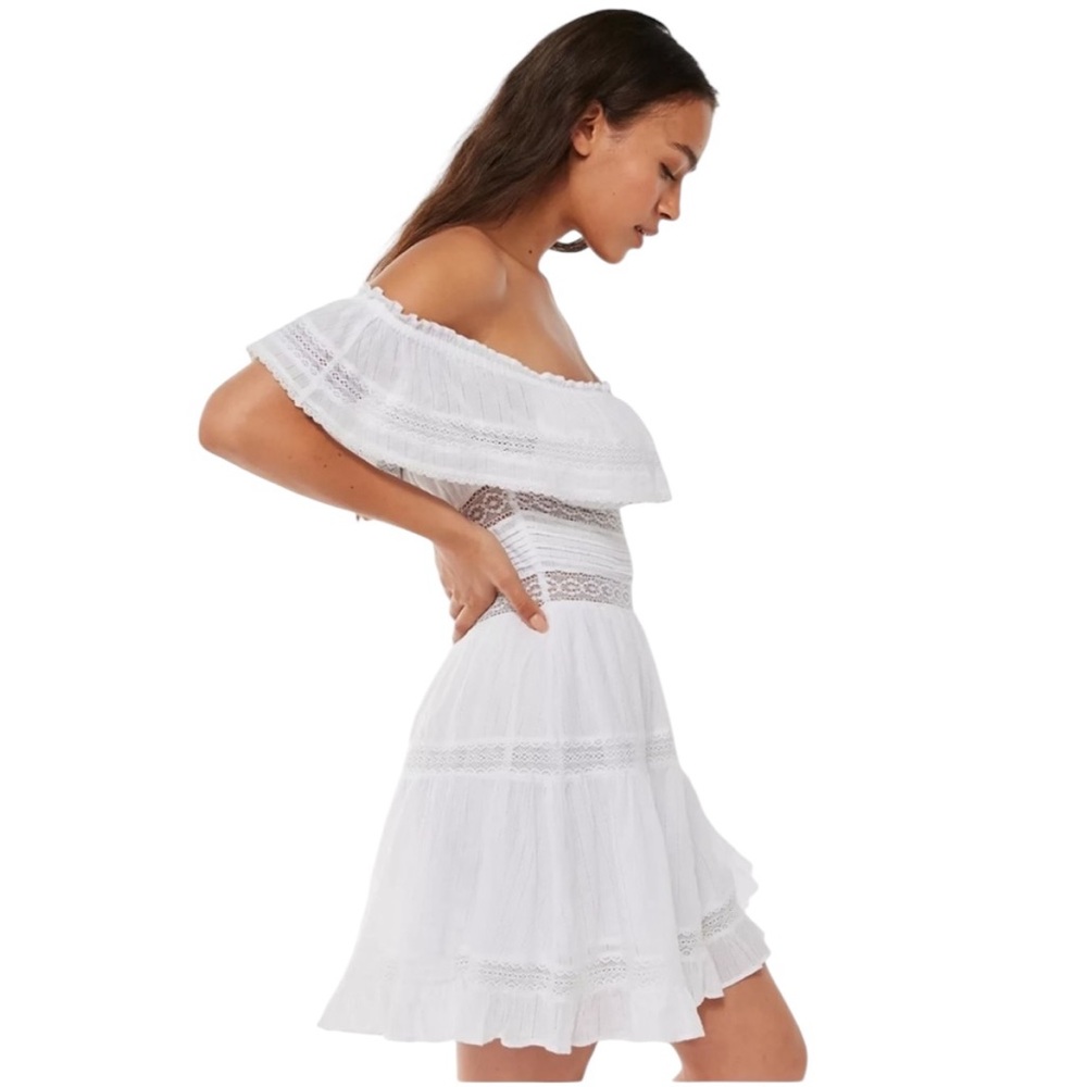 RAHI Desert Emma Ruffle Lace Inset Mini Dress - Picture 3 of 16